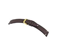 MANUFAKTURWERK Correa de reloj Altona | Cuero | para hombre y mujer | hebilla dorada, moca, M (Standard). 19/16 mm