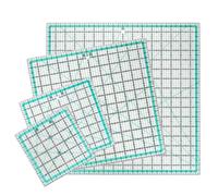 MANUFORE 4 reglas cuadradas para acolchado (32 cm/24 cm/16 cm/12 cm) regla acrílica de costura antideslizante regla métrica herramientas de acolchado con líneas impresas claras para un corte preciso