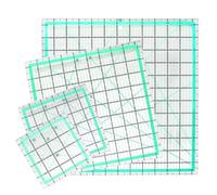 MANUFORE Regla de acolchado cuadrado de 4 piezas (12,5 pulgadas / 9,5 pulgadas / 6 pulgadas / 4,5 pulgadas) regla de coser acrílico herramienta de acolchado antideslizante métrica DIY