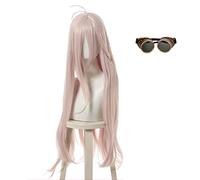 MANUKS Peluca Anime Cosplay para Iruma MIU Peluca,Long Pink Peluca de Cabello Sintético,Halloween Costume Cosplay,para Carnaval Navidad Fiesta
