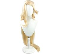 MANUKS Peluca Anime Cosplay para La Signora Peluca,Long Blonde Peluca de Cabello Sintético,Halloween Costume Cosplay,para Carnaval Navidad Fiesta