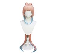 MANUKS Peluca Anime Cosplay para Sangonomiya Kokomi Peluca,Pink Gradient Long Peluca de Cabello Sintético,Halloween Costume Cosplay,para Carnaval Navidad Fiesta