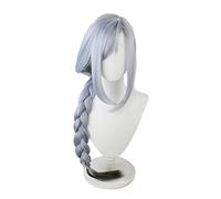 MANUKS Peluca Anime Cosplay para Shenhe Peluca,Ice Blue Braid Long Peluca de Cabello Sintético,Halloween Costume Cosplay,para Carnaval Navidad Fiesta