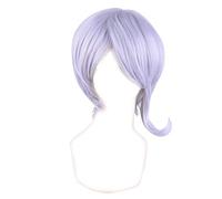 MANUKS Peluca Anime Cosplay para Tojo Kirumi Peluca,Short Grey Peluca de Cabello Sintético,Halloween Costume Cosplay,para Carnaval Navidad Fiesta