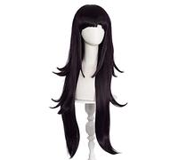 MANUKS Peluca Anime Cosplay para Tsumiki Mikan Peluca,Dark Purple Long Peluca de Cabello Sintético,Halloween Costume Cosplay,para Carnaval Navidad Fiesta