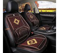 MANUKS Perlas de madera antideslizantes, cojín para asiento de coche, bolas de madera, masaje con perlas de madera, cojín universal para asiento de coche, asiento del conductor y copiloto, 1 pieza (A)