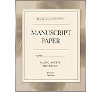 Manuscript Paper, Music Sheets Notebook 200 Pages 8.5”x11”, 10 Staves per Page: Music Sheets, Music Staff Loose Leaf Sheets, Blank Sheet Music ... Manuscript Paper for Musician and Students