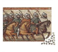 Manuscritos Medievales: el ejército árabe Rompecabezas Puzzle,38x26cm/1000pcsAdulto Juego Educativo Decoración del Hogar