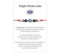 MANVEN Pulsera Ojo Turco Pulsera Hilo Rojo Del Destino Amuletos de la Suerte y Proteccion Mal de Ojo para Mujer Hombre Familia Niña Niño Amistad Hija Mamá Cumpleaños Navidad Tibetana Rosa Kabbalah