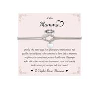 MANVEN Regalo Día de la Madre Pulsera Día de la Madre Ideas Originales Cumpleaños Navidad Joyas para Mujer 30 40 50 60 70 Años Nudo del Infinito Corazón
