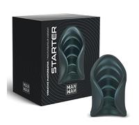 Manwan - Masturbador Vibrador Starter | Juguete Sexual Hombre & Mujer | Funda Silicona para Pene | 10 Modos de Vibración | Aletas Flexibles | Frenillo | Recargable & Waterproof | Talla Universal