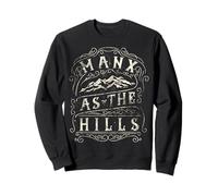 Manx As The Hills Isla de Man Distressed Vintage Sudadera