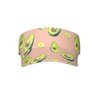 Many Avocado Images - Visera deportiva unisex, ajustable, protección UV, para adultos, para playa, piscina, golf, tenis, color negro