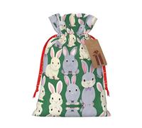 Many Bunny Cute 1 bolsa con cordón de 4.7 x 6.9 pulgadas, duradera y elegante, ideal para regalos personalizados de Halloween