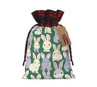 Many Bunny Cute 1 bolsa con cordón de 8.3 x 11.8 pulgadas, duradera y elegante, ideal para regalos personalizados de Halloween