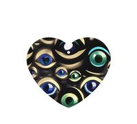 Many Evil Eyes Printing - Ambientador para coche, 10 unidades, hojas colgantes perfumadas con cuerda para el hogar
