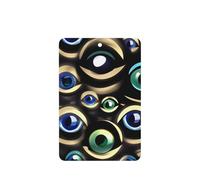 Many Evil Eyes Printing - Ambientador para coche, 10 unidades, hojas colgantes perfumadas con cuerda para el hogar
