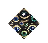 Many Evil Eyes Printing - Ambientador para coche, 10 unidades, hojas colgantes perfumadas con cuerda para el hogar