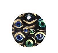 Many Evil Eyes Printing - Ambientador para coche, 10 unidades, hojas colgantes perfumadas con cuerda para el hogar