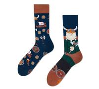 Many Mornings Calcetines coloridos divertidos y desiguales calcetines de algodón para hombre y mujer diseño fresco, Ragnasocks, 39-42