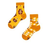 Many Mornings - Calcetines con diseño de oso, color amarillo amarillo 27-30