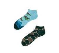 Many Mornings Calcetines Low Turtle Time, carbón, 39-42