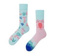 Many Mornings Divertidos calcetines para hombre y mujer 35 - 38 con diseño de axolotl, unisex, multicolor, diferentes diseños, idea de regalo para amantes de los animales, calcetines divertidos de