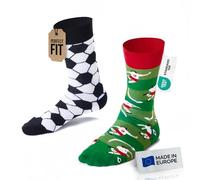Many Mornings Football Fan Calcetines desparejados, Multi-Color, 39-42 Unisex Adulto