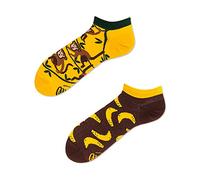 Many Mornings Monkey Business - Calcetines de tobillo unisex amarillo 39-42
