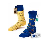Many Mornings Music Notes Calcetines desparejados, Multi-Color, 39-42 Unisex Adulto