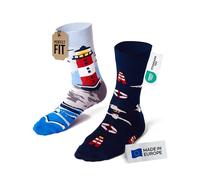 Many Mornings Nordic Lighthouse Calcetines desparejados, Multi-Color, 39-42 Unisex Adulto