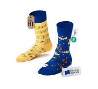 Many Mornings Notas Musicales Calcetines desemparejados, Multicolor, 43-46 Unisex Adulto