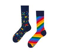 Many Mornings Over The Rainbow Calcetines desparejados, Multi-Color, 35-38 Unisex Adulto