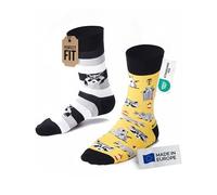 Many Mornings Raccoon Calcetines desemparejados, Racoon Bandit, 35-38 (Pack de 2) Unisex Adulto