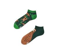 Many Mornings Sloth Life Low - Calcetines tobilleros unisex verde y marrón 39-42