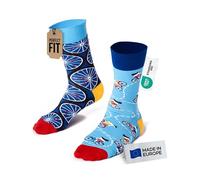 Many Mornings The Bicycles Calcetines desparejados, Multi-Color, 39-42 Unisex Adulto
