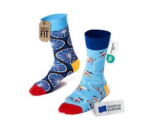 Many Mornings THE BICYCLES, Calcetines desparejados Unisex adulto, Multi-color, 39-42