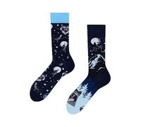 Many Mornings - Winter Wolf - Calcetines Mismtached con lobo, LOBO DE INVIERNO, 39-42