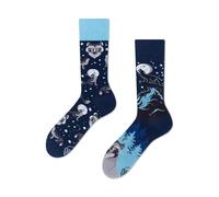 Many Mornings - Winter Wolf - Calcetines Mismtached con lobo, Winter Wolf, 43-46