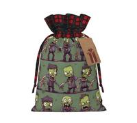 Many Zombie - Bolsa de regalo reutilizable con cordón, perfecta para estaciones festivas, bolsa de arte y manualidades