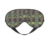 Many Zombie Print - Máscara de dormir unisex de doble cara, ideal para dormir profundamente y cuidado de la piel