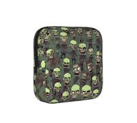 Many Zombies - Bolsa de almacenamiento multifuncional con estampado de zom olsa de tampón reutilizable para mujer