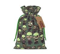 Many Zombies - Bolsa de Navidad con estampado de zombis, paquete de vacaciones de alta calidad, embalaje festivo de Navidad con diseños alegres