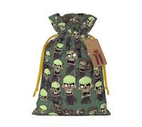 Many Zombies - Bolsa de Navidad con estampado de zombis, paquete de vacaciones de alta calidad, embalaje festivo de Navidad con diseños alegres