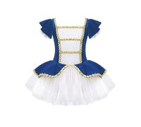 Manyakai Vestido Ballet de Tutú para Niña Maillot de Gimnasia Rítmica Vestido Princesa de Baile Rendimiento Disfraz de Bailarina Circo Carnaval 3-16 Años Azul Real 15-16 años