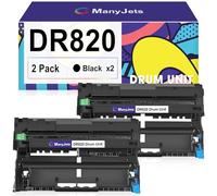 ManyJets DR820 - Unidad de tambor de repuesto compatible con Brother DR 820 para MFC-L6750DW HL-L6400DW MFC-L5850DW MFC-L6700DW MFC-L6900DW MFC-L6800DW DCP-L5500DN DCP-L5600DN DCP-L5650DN (tambor, 2-2