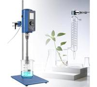 MANYOUYOU Homogeneizador Y Emulsionador De Laboratorio, 500 W, Mezclador Digital De Alto Cizallamiento, 2000-28 000 RPM, Capacidad De Procesamiento De 5-10 000 Ml. 12G