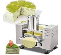 MANYOUYOU Máquina Automática para Crepes (Mille-Feuille), Crepera Profesional, 100 a 350 Unidades/Hora, Diámetro De Crepe De 15 a 23 Cm, Espesor De 0,4 a 1,2 Mm, Velocidad Ajustable. 8in