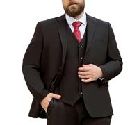 MANYUBEI Trajes para Hombre, Chaqueta De Esmoquin De 2 Piezas, Talla Grande, Dos Botones Informal para Negocios Boda Blazer Vestido Anfitrión De Banquete Chaqueta Formal, Ropa Gordos,9XL,Black
