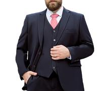 MANYUBEI Trajes para Hombre, Chaqueta De Esmoquin De 2 Piezas, Talla Grande, Dos Botones Informal para Negocios Boda Blazer Vestido Anfitrión De Banquete Chaqueta Formal, Ropa Gordos,7XL,Blue